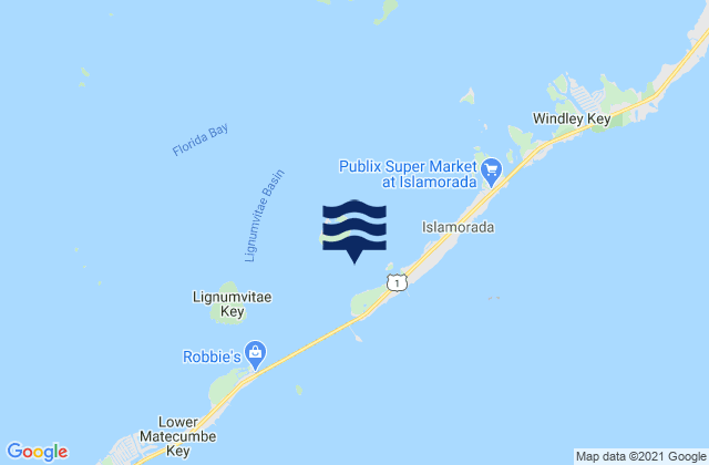 Mapa de mareas Shell Key Channel Florida Bay, United States