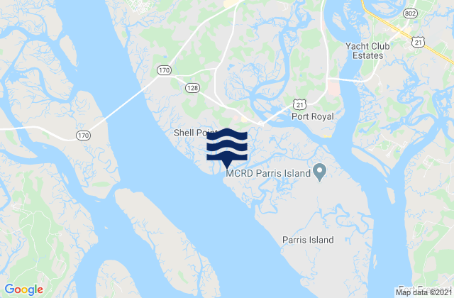 Mapa de mareas Shell Point, United States