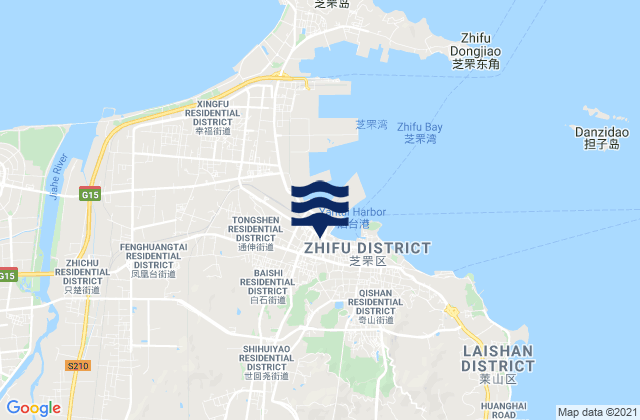 Mapa de mareas Shihuiyao, China
