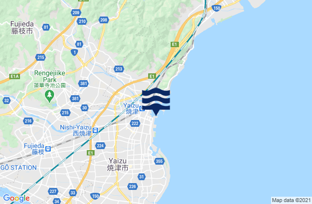 Mapa de mareas Shimada-shi, Japan