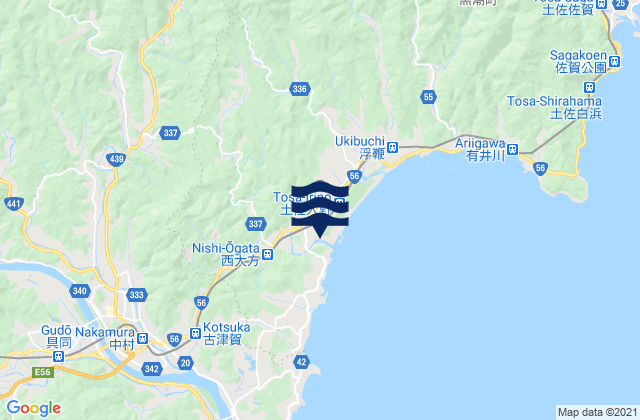 Mapa de mareas Shimanto-shi, Japan