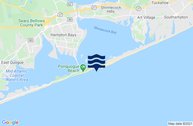 Mapa de mareas Shinnecock Inlet (ocean), United States