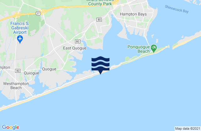 Mapa de mareas Shinnecock Yacht Club (Penniman Creek), United States
