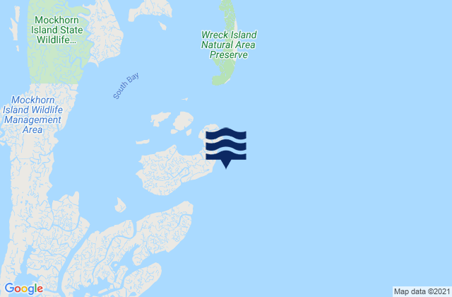 Mapa de mareas Ship Shoal Inlet, United States