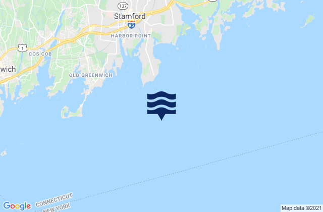 Mapa de mareas Shippan Point 1.3 miles SSE of, United States
