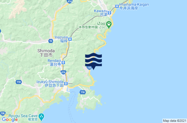 Mapa de mareas Shirahama, Japan
