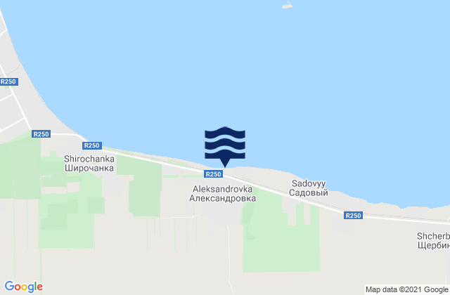Mapa de mareas Shirochanka, Russia