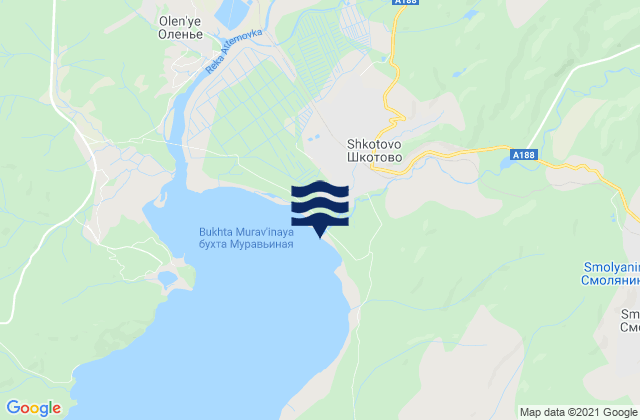 Mapa de mareas Shkotovo, Russia