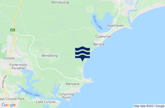 Mapa de mareas Shoalhaven Shire, Australia