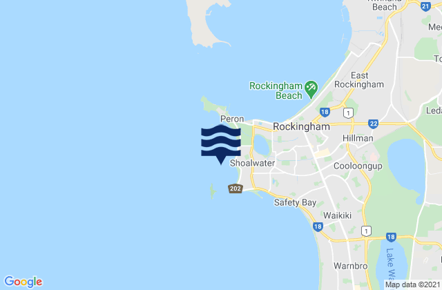 Mapa de mareas Shoalwater Bay, Australia
