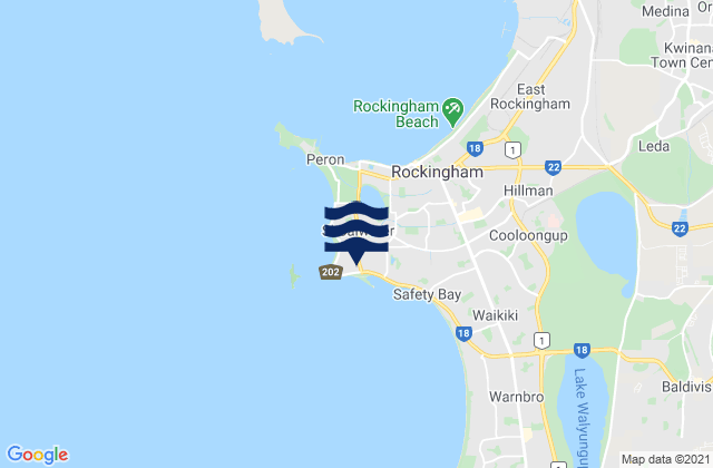Mapa de mareas Shoalwater, Australia