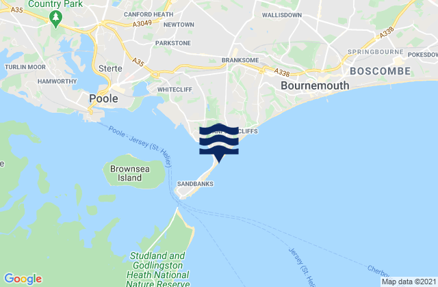 Mapa de mareas Shore Road Beach, United Kingdom