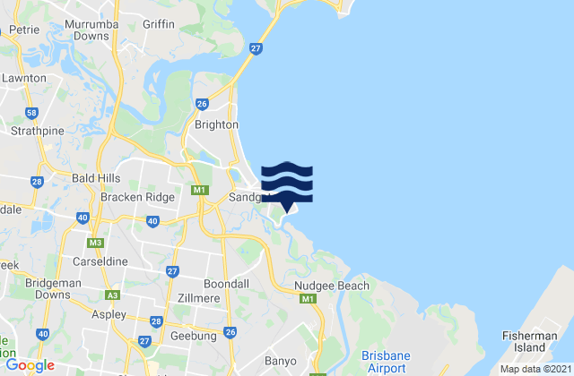Mapa de mareas Shorncliffe, Australia