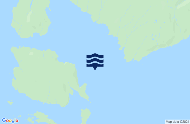 Mapa de mareas Shrubby Island east of, United States