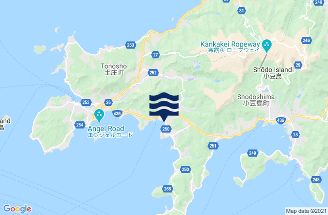 Mapa de mareas Shōzu-gun, Japan