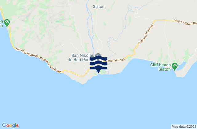 Mapa de mareas Siaton, Philippines