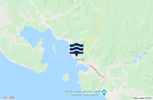 Mapa de mareas Sibolga, Indonesia