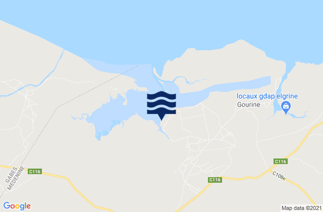 Mapa de mareas Sidi Makhlouf, Tunisia