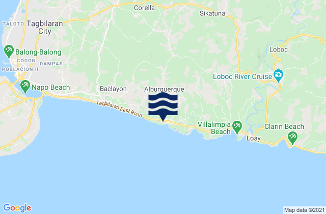 Mapa de mareas Sikatuna, Philippines