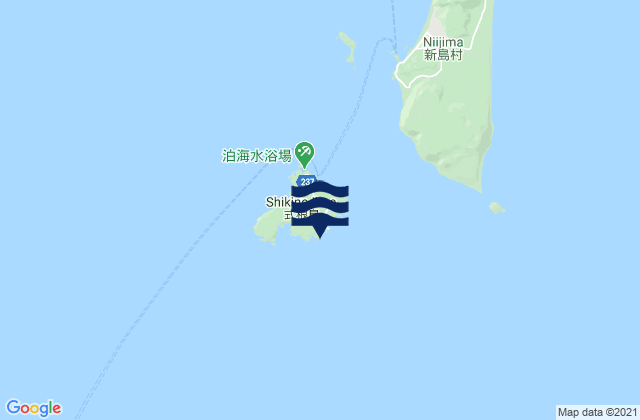 Mapa de mareas Sikine Sima, Japan