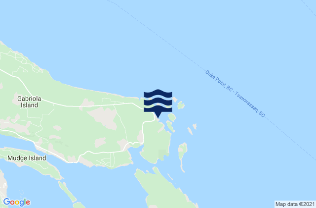 Mapa de mareas Silva Bay, Canada