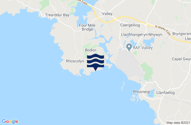 Mapa de mareas Silver Bay (Holy Island), United Kingdom