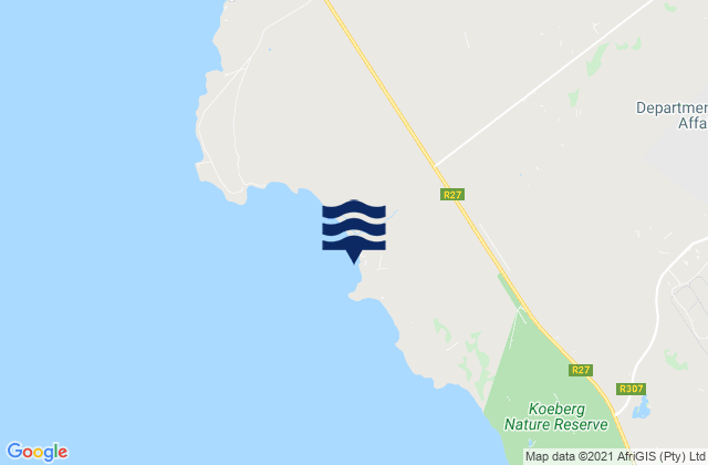 Mapa de mareas Silwerstroom, South Africa