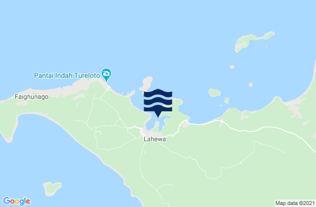 Mapa de mareas Simanari Bay Nias Island, Indonesia
