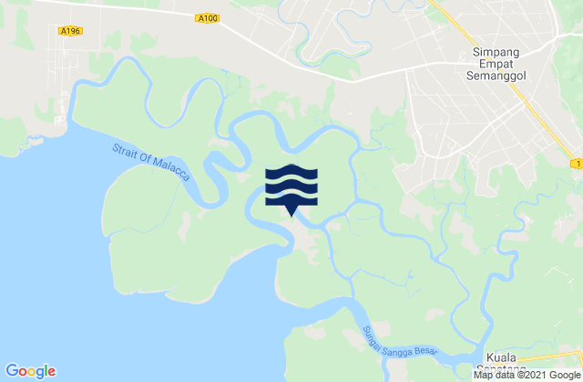 Mapa de mareas Simpang Empat, Malaysia