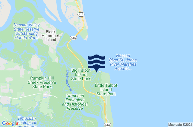 Mapa de mareas Simpson Creek, United States