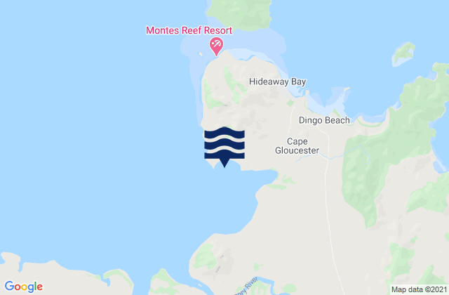 Mapa de mareas Sinclair Bay, Australia
