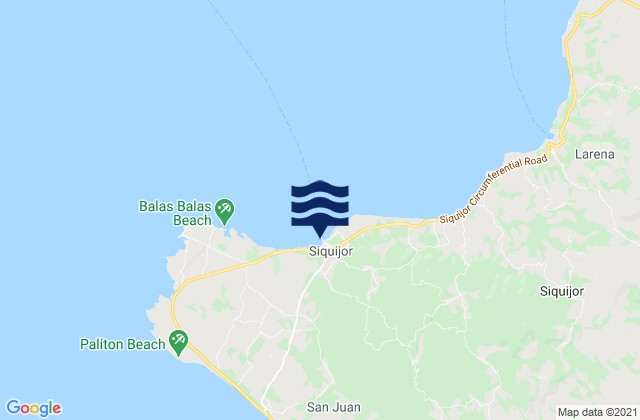 Mapa de mareas Siquijor, Philippines