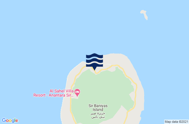 Mapa de mareas Sir Bani Yas Island, United Arab Emirates