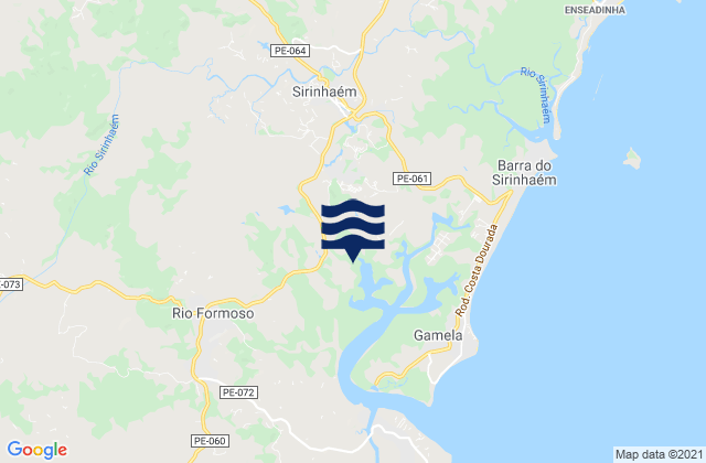 Mapa de mareas Sirinhaém, Brazil