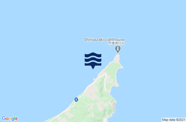 Mapa de mareas Siriyamisaki, Japan