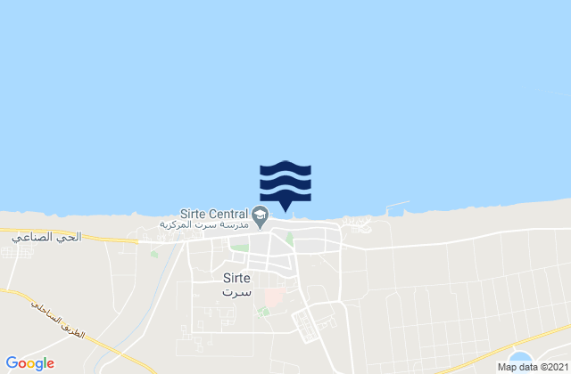 Mapa de mareas Sirte, Libya