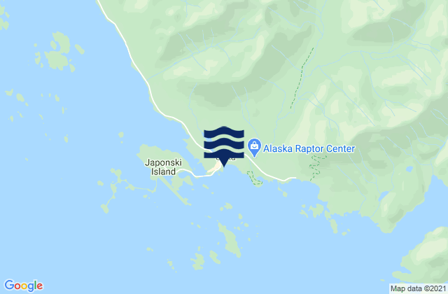 Mapa de mareas Sitka, United States