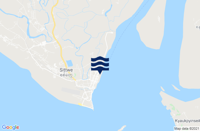 Mapa de mareas Sittwe (Akyab), Myanmar