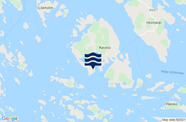 Mapa de mareas Skagen, Finland