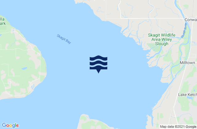 Mapa de mareas Skagit Bay, United States