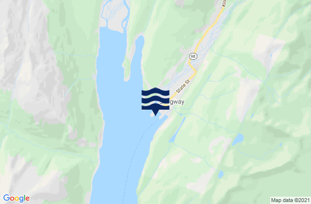 Mapa de mareas Skagway Taiya Inlet, United States