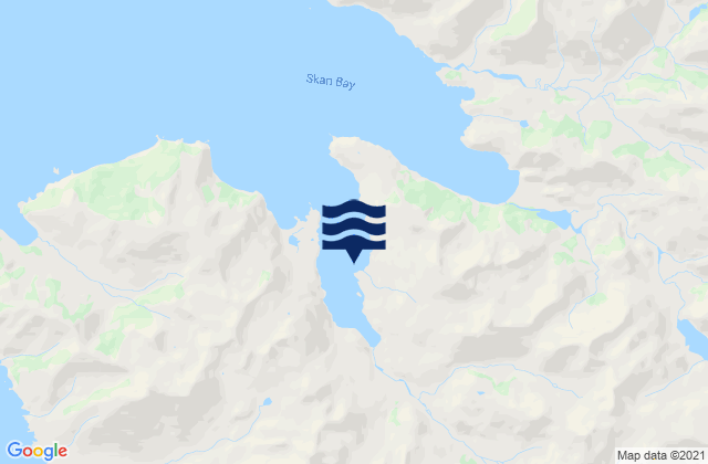 Mapa de mareas Skan Bay, United States