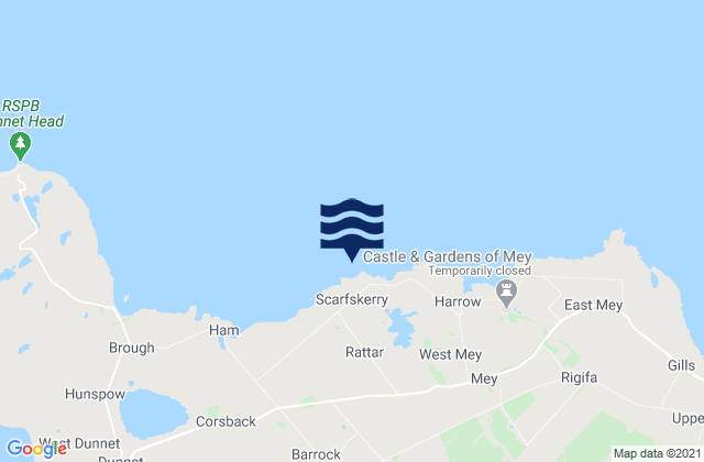 Mapa de mareas Skarfskerry, United Kingdom