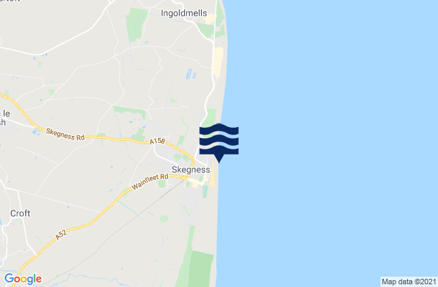 Mapa de mareas Skegness Beach, United Kingdom