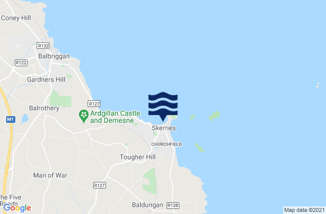 Mapa de mareas Skerries, Ireland