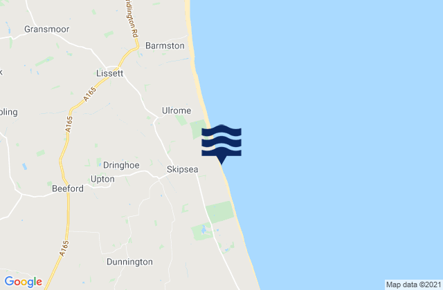 Mapa de mareas Skipsea Beach, United Kingdom