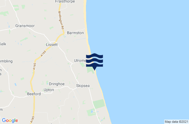 Mapa de mareas Skipsea, United Kingdom