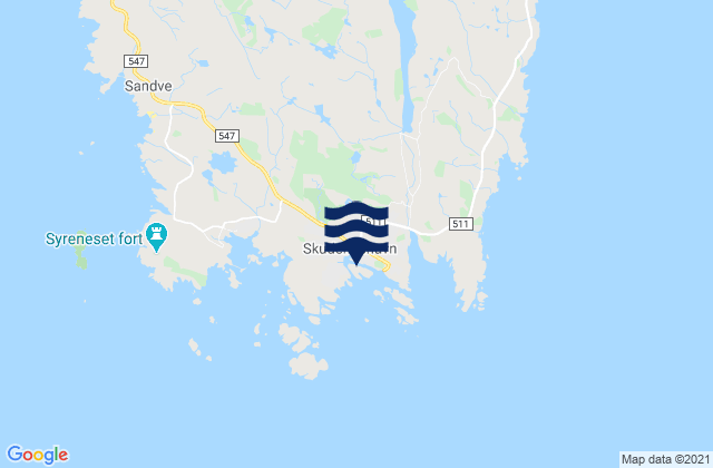 Mapa de mareas Skudeneshavn, Norway