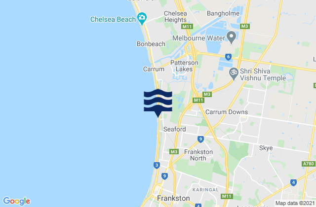 Mapa de mareas Skye, Australia