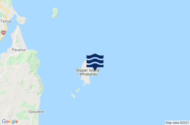 Mapa de mareas Slipper Island, New Zealand